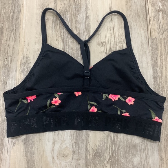 PINK Sport Ditsy Floral Two Piece Criss Cross Bikini Swimsuit Shorts Small - Picture 4 of 12